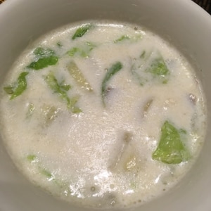 白菜とごぼうのミルクスープ